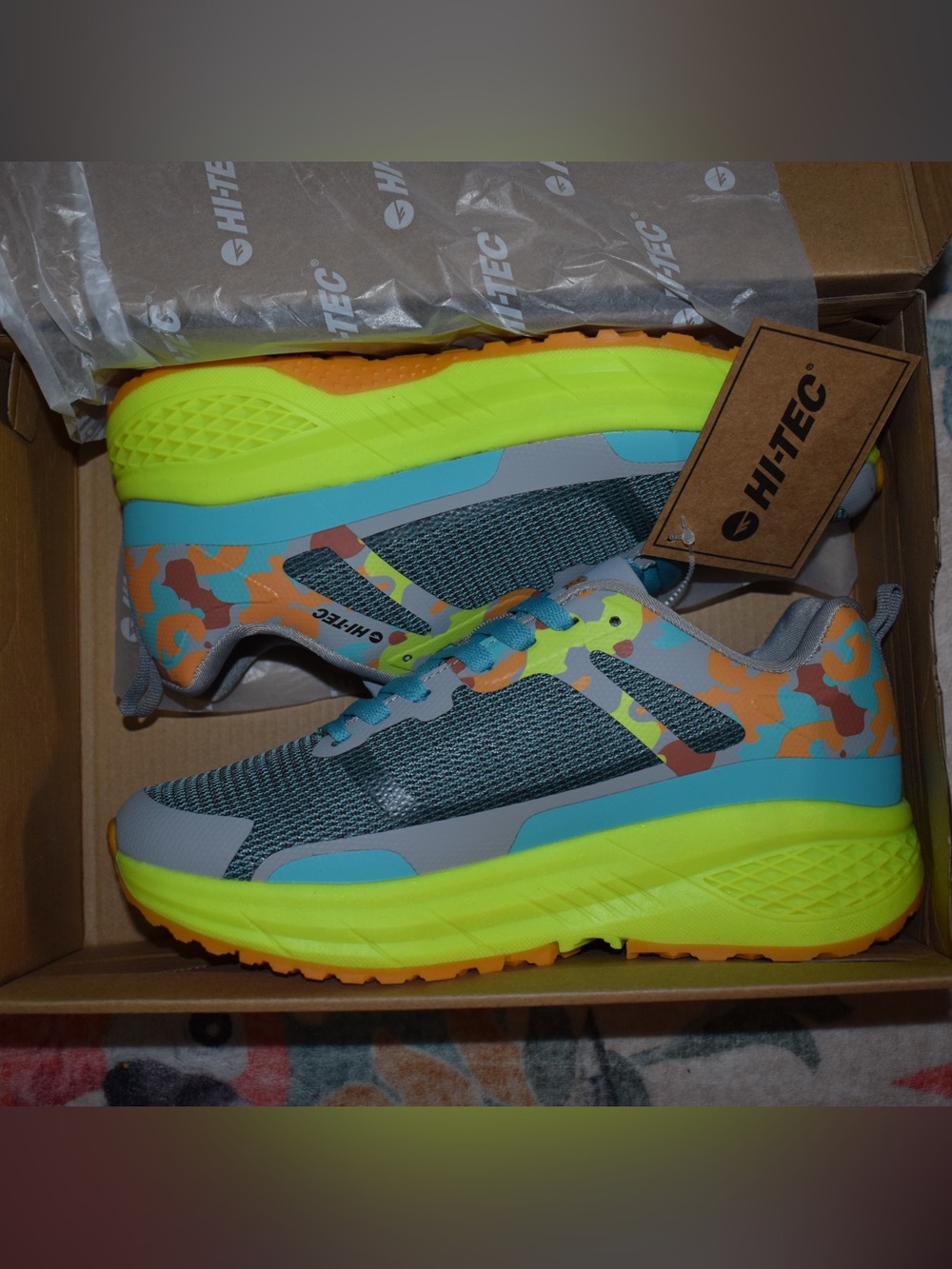 Hi-Tec Vector Mirage Destroyer Multicolor Sneakers Kids US 6 NWT